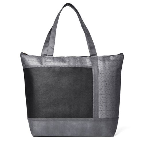 Hexagon Pattern Non-Woven Cooler Tote Bag Thumbnail