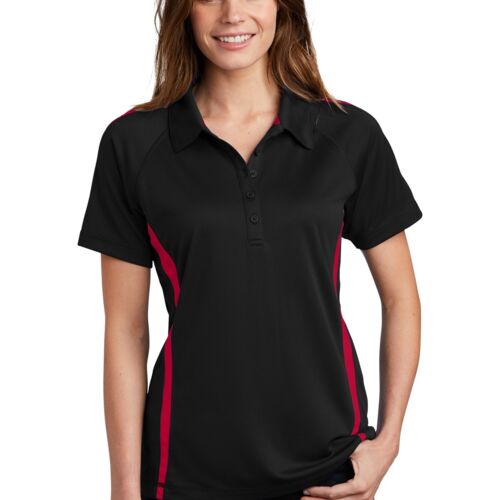 Ladies PosiCharge ® Micro Mesh Colorblock Polo Thumbnail
