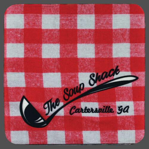 4"x4" Square Neoprene Coaster 6 Piece Set Thumbnail